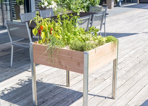 Carré potager en bois surélevé