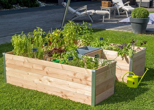 [DROP-126] Carré potager avec composteur - Large L175 x l170 x H40