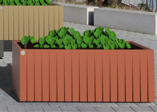 Jardinière autonome Oslo 120x45cm sur sol - PAPI