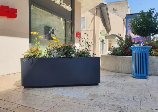 Jardinière rectangulaire Néo en PEHD - PAPI