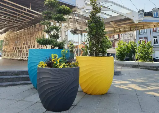 Pot de fleur dune en PEHD 100% recyclé - PAPI