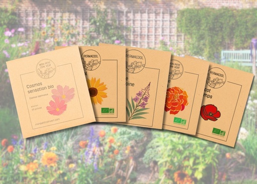 [PC-1026] Lot de graines de fleurs - Mon jolie jardin