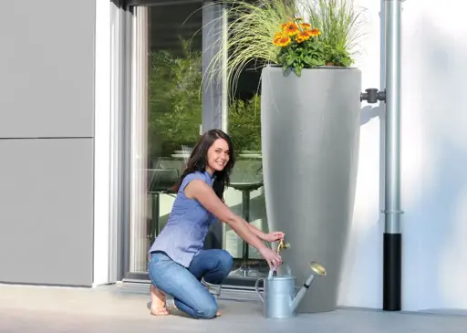 [995125] Cuve de récupération d’eau de pluie 300 L Garantia – Avec bac à plantes intégré