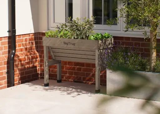 Potager surélevé en bois VegTrug adossé 1 m