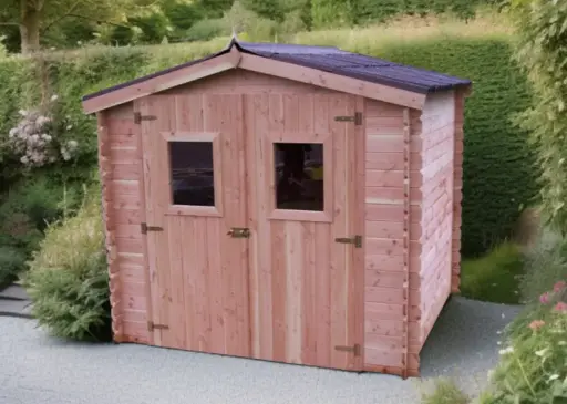 [DROP-DU2421.02N] Abri de jardin en bois Douglas - 5m²