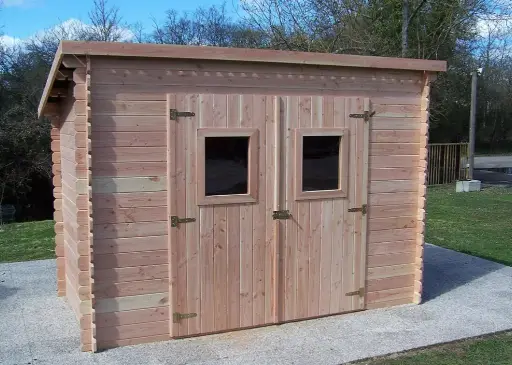 [DROP-502] Abri de jardin en bois Douglas - 5m² Monopente