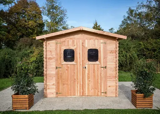 [DROP-504] Abri de jardin en bois Douglas - 6m²