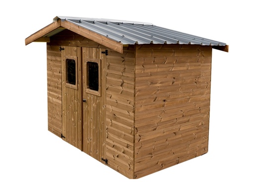 [DROP-THE2420.02T] Abri de jardin bois épicéa thermochauffé Therma – 4,72 m²